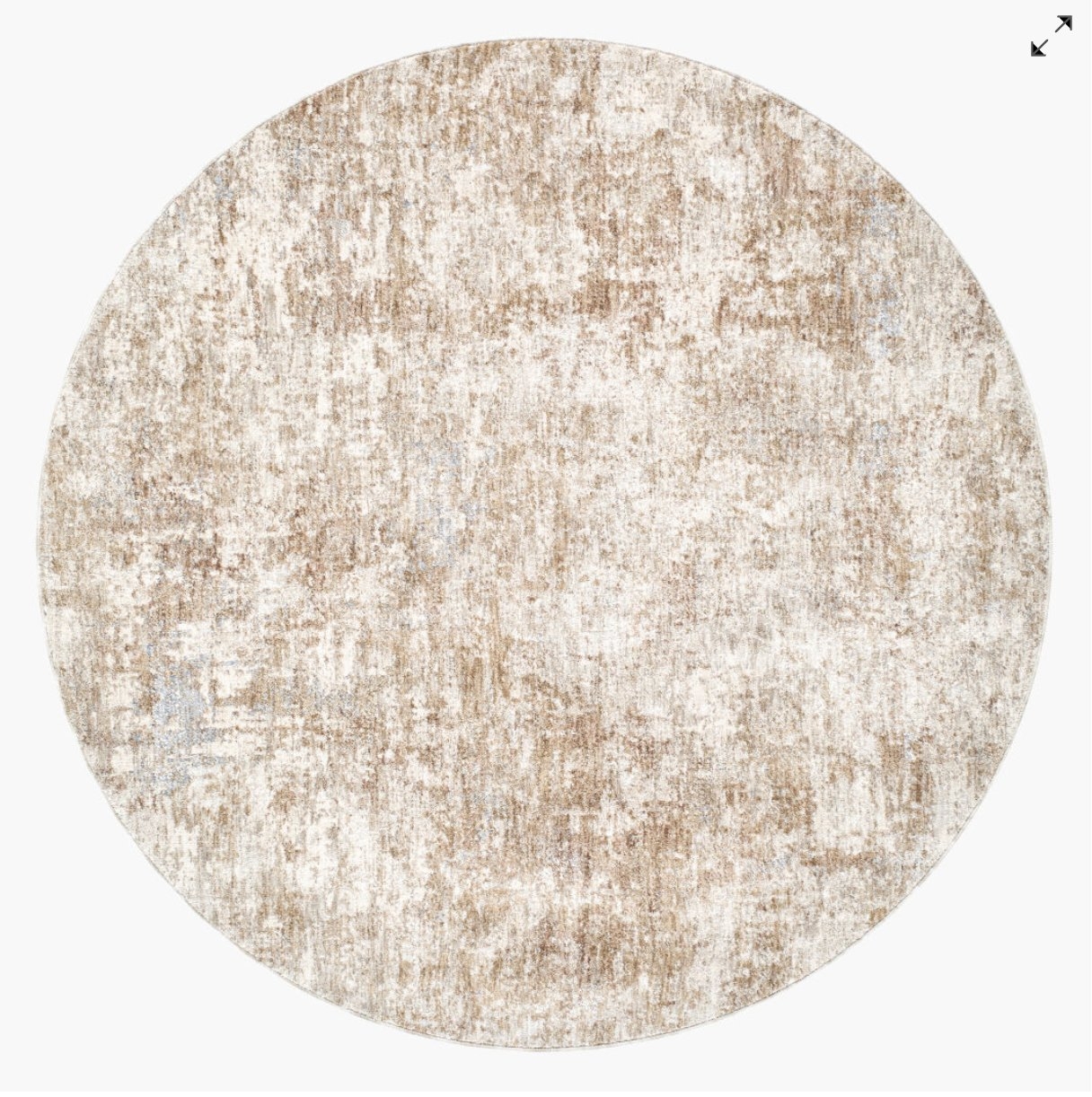 Da Vinci Beige Indoor 6'7" x 6'7" Machine Woven Rug - Image 0