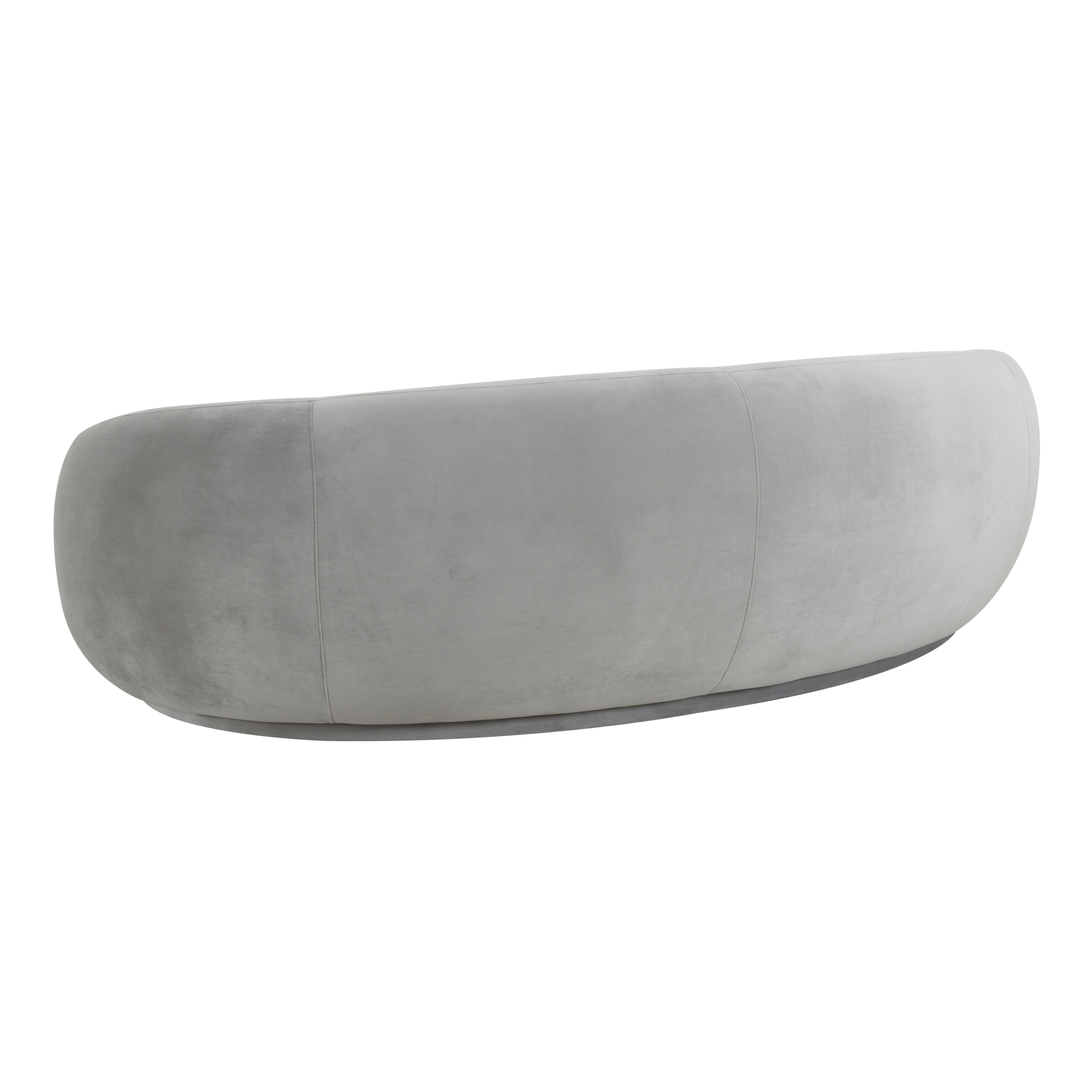 Kendall Light Grey Velvet Sofa - Image 3