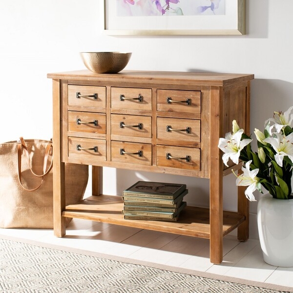 Mendie 9 Drawer Chest - Natural Oak - Safavieh - Image 10