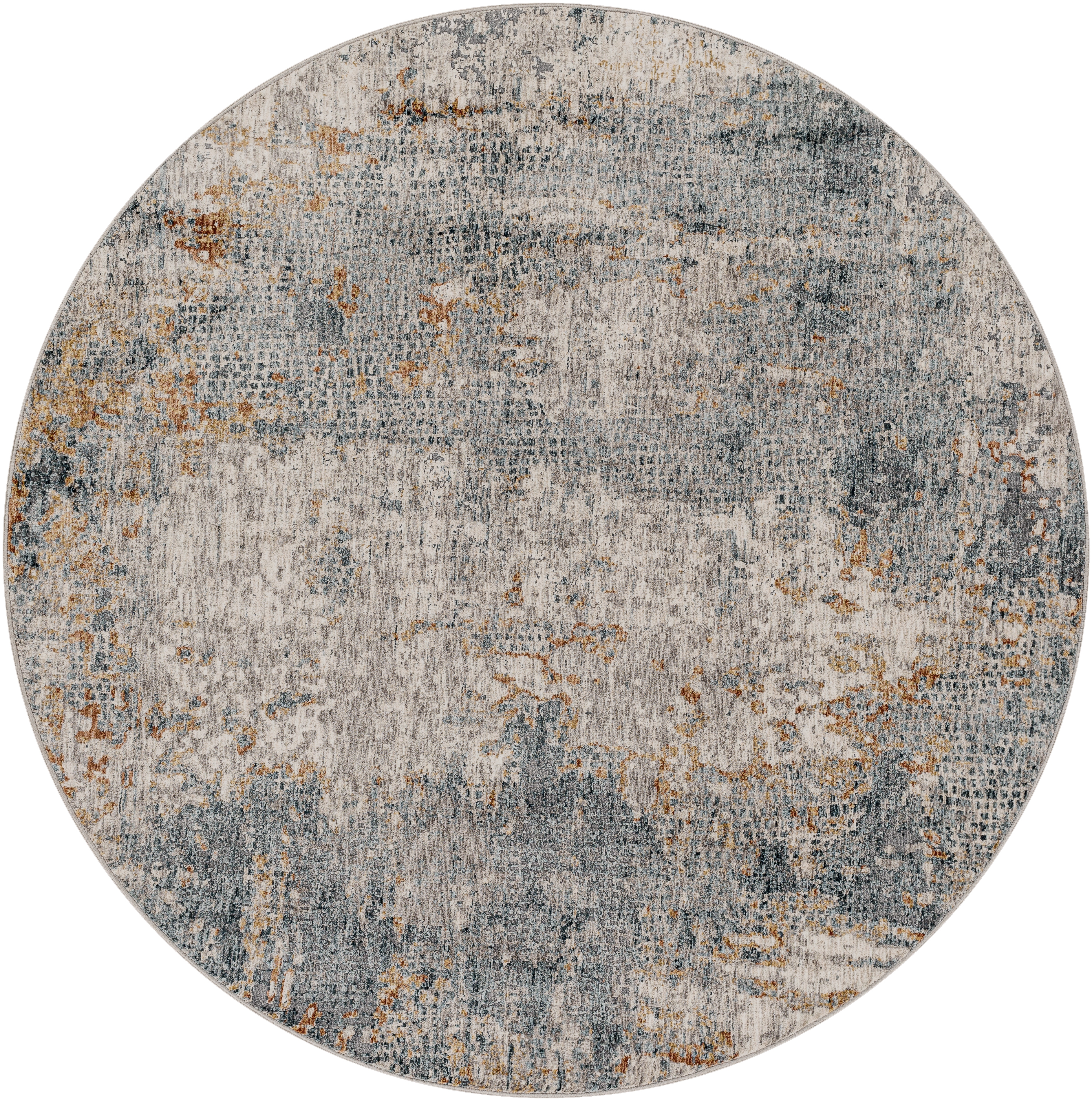 Cardiff Beige Indoor 5'3" x 5'3" Machine Woven Rug - Image 0