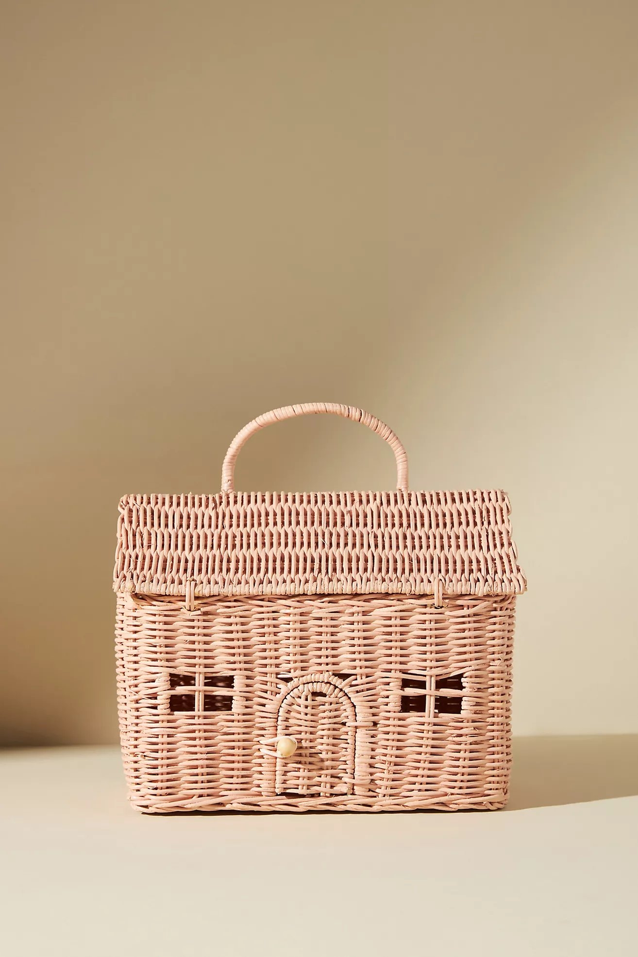 Olli Ella Dollhouse Basket By Olli Ella in Pink - Image 0