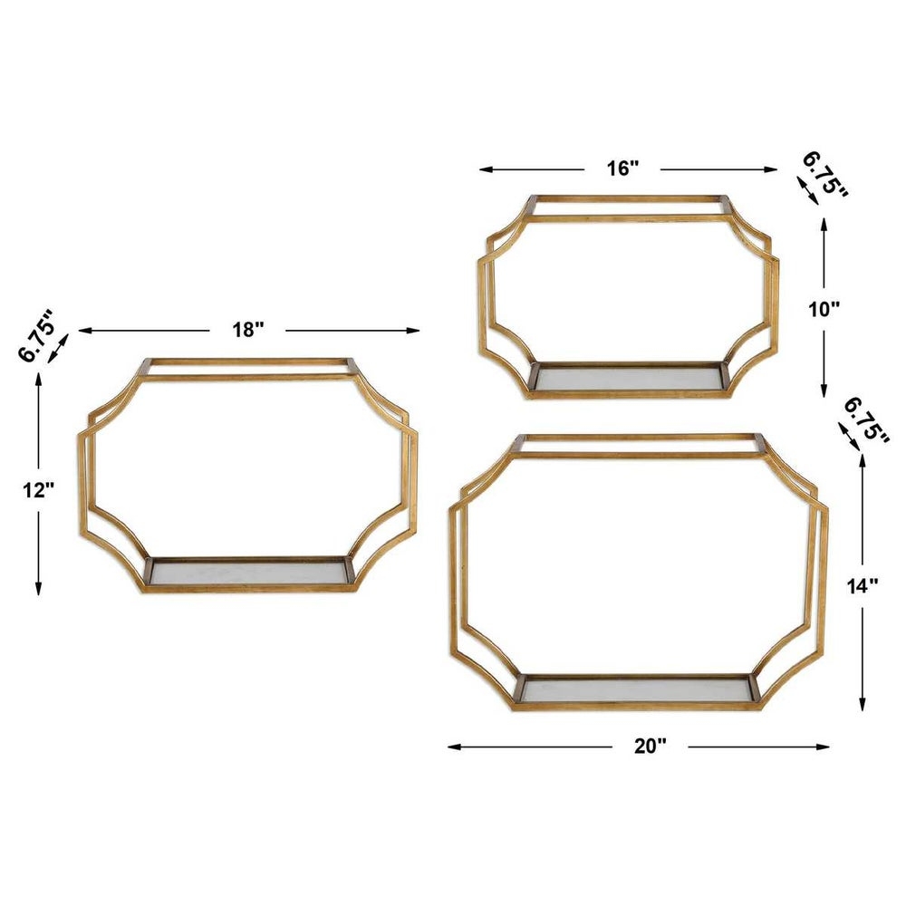 Lindee Wall Shelves - S/3 - Image 4