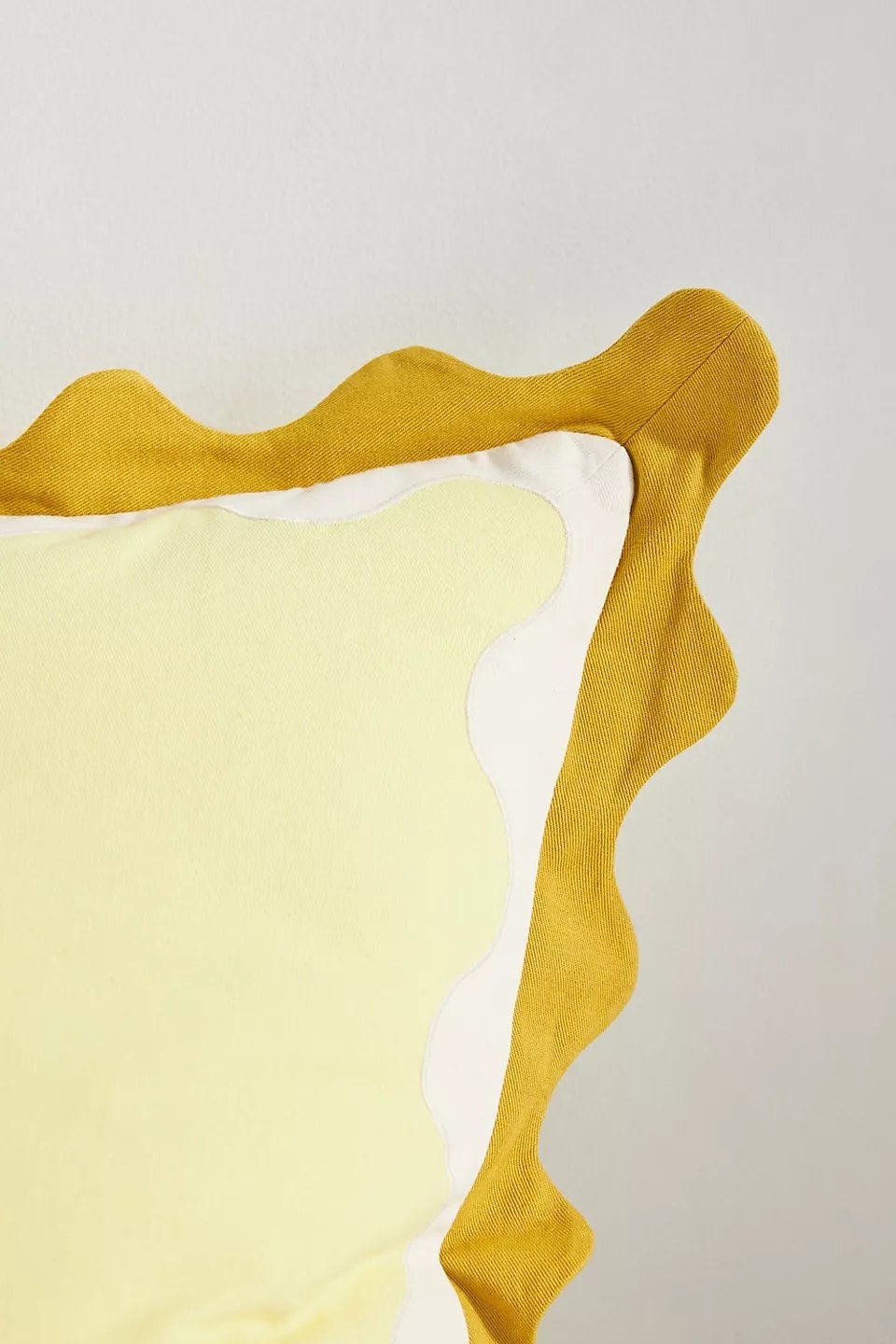 Maeve Scallop Pillow, Ochre - Image 2