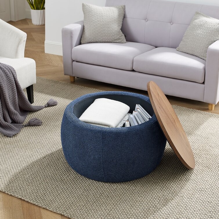 Dariyan Upholstered Storage Ottoman - Image 3