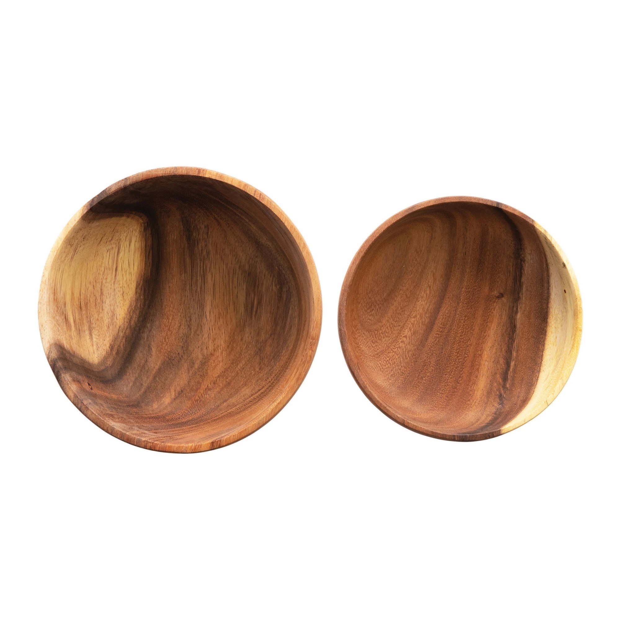 Acacia Wood Bowls, Set of 2 - Image 3