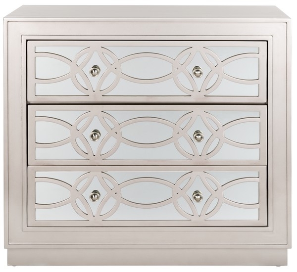 Catalina 3 Drawer Chest - Champagne/Mirror - Arlo Home - Image 0