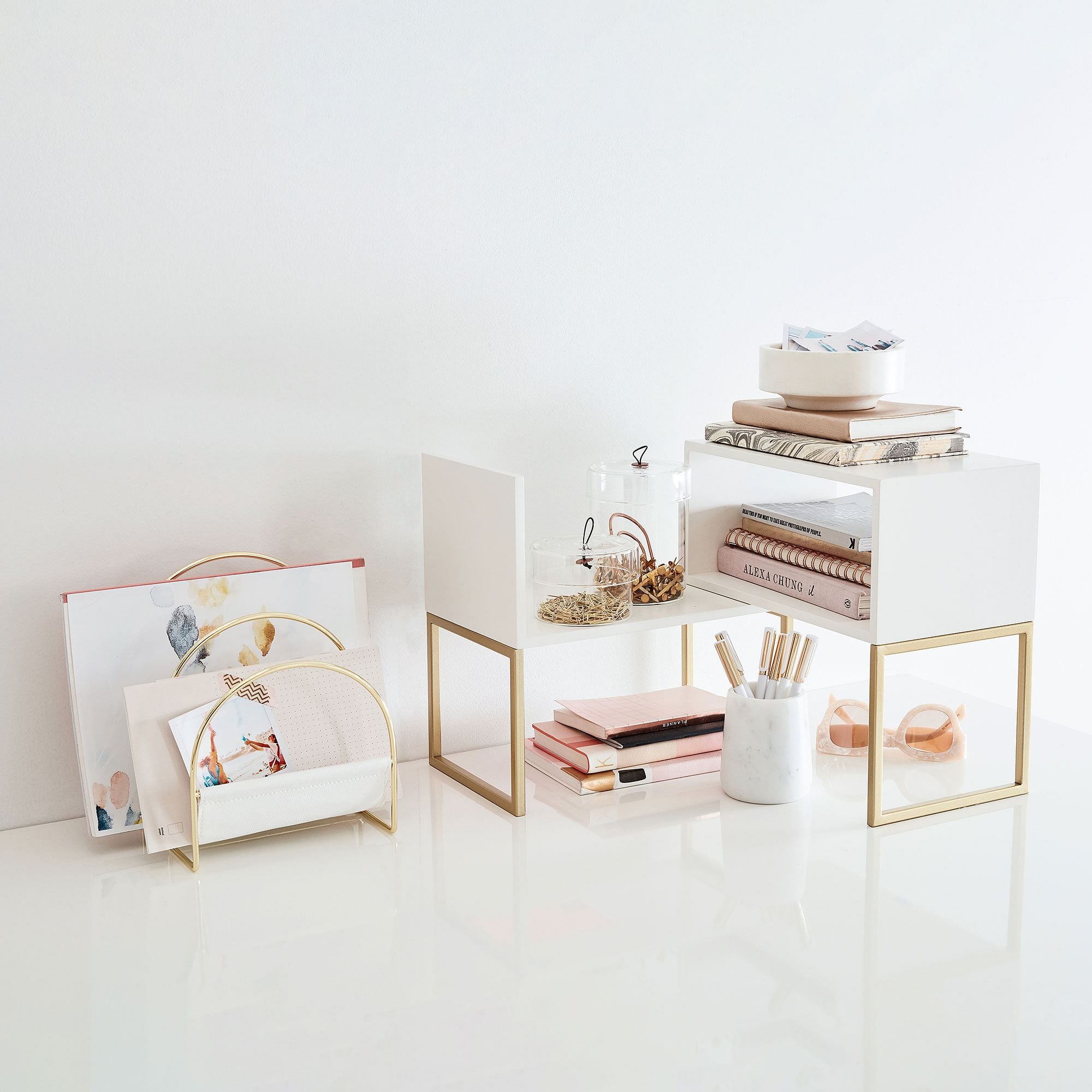 Glam Desk Riser & Desk Shelves - Image 3