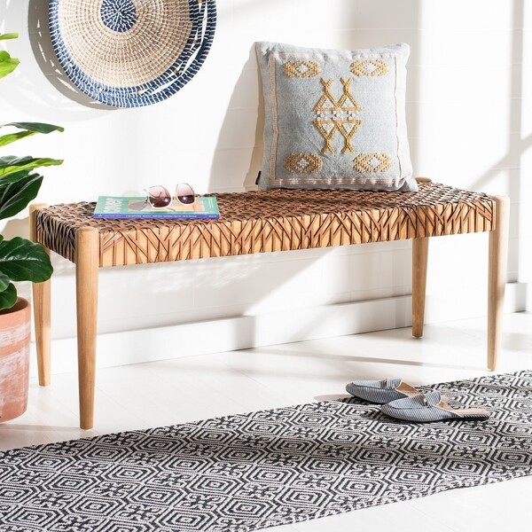 Bandelier Bench - Light Honey / Natural - Safavieh - Image 1