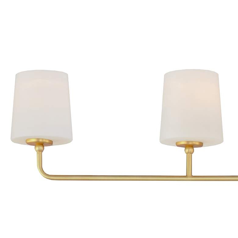 Maxim Bristol 48" Wide 4-Light Brass Kitchen Island Linear Pendant - Image 1