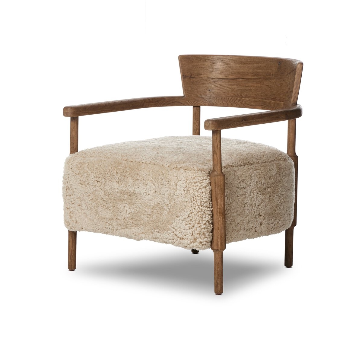 Bennett Chair - Beige Shearling by Amber Lewis x Four Hands - Image 2