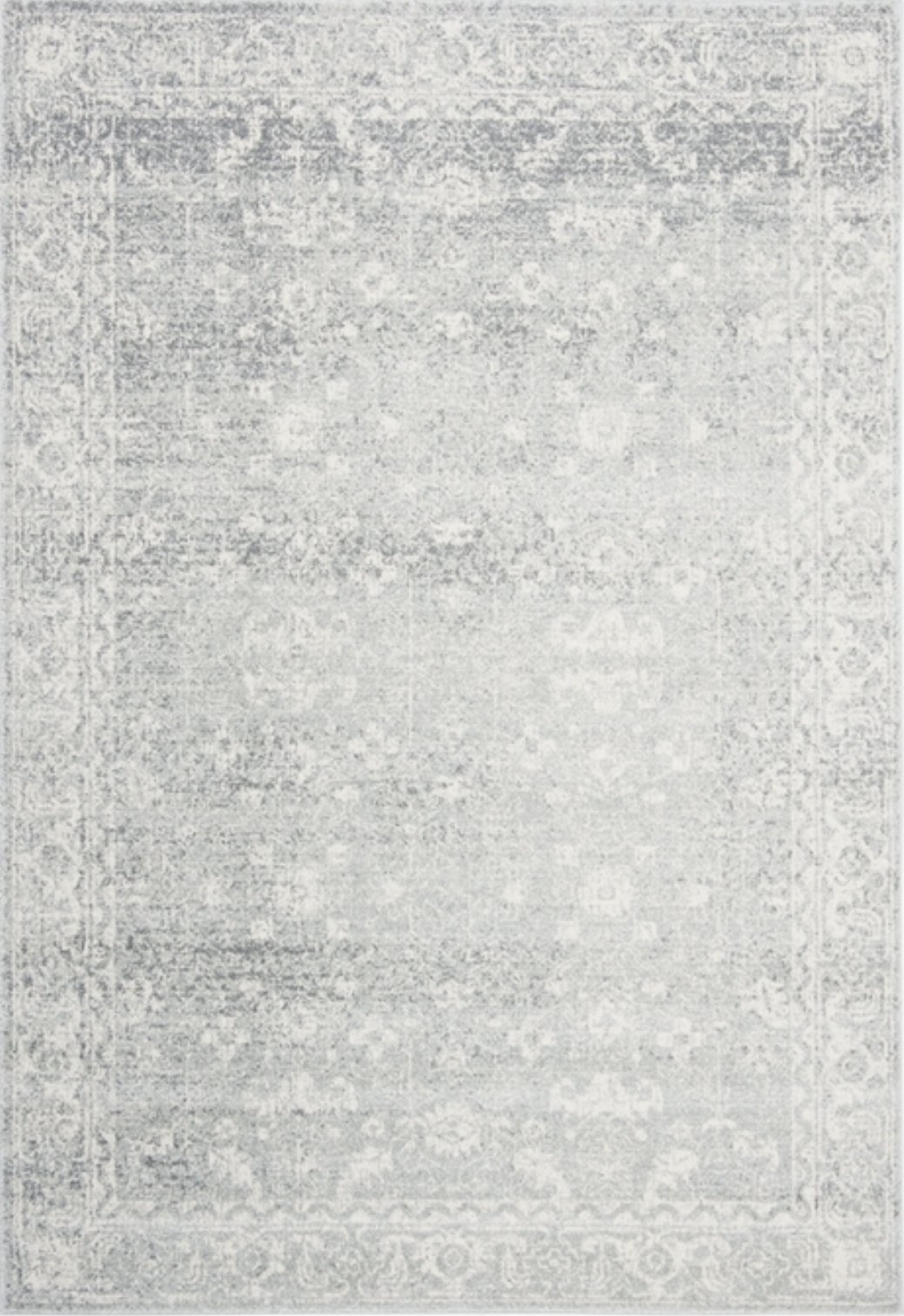 Arlo Home Woven Area Rug, EVK270Z, Silver/Ivory,  9' X 12' - Image 0