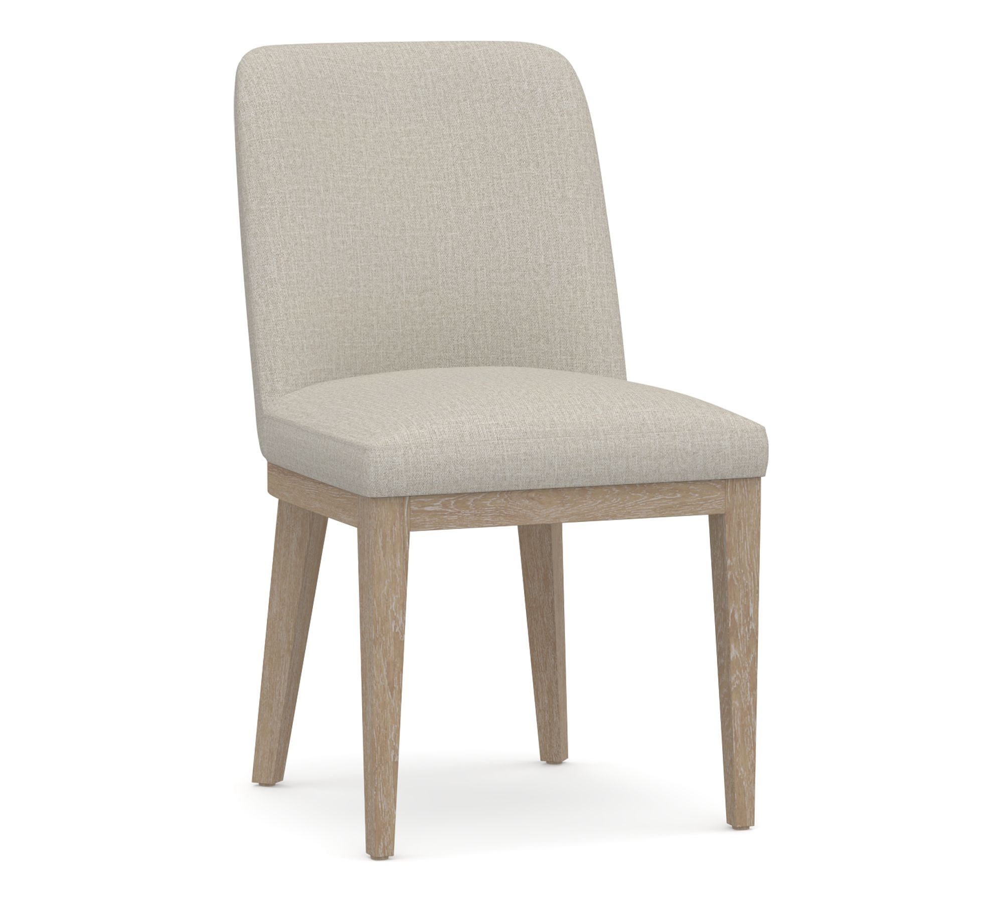 Layton Upholstered Dining Chair Pebble, Performance Heathered Tweed + Seadrift - Image 0