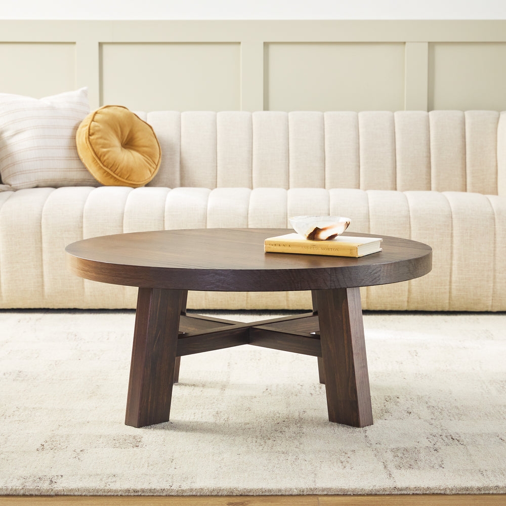 Colt Modern Farmhouse Easy Assembly 36" Coffee Table - Image 1