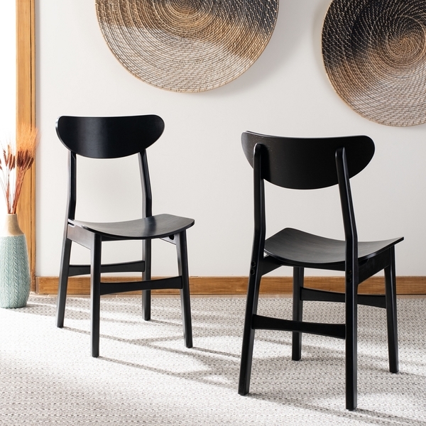 Lucca Retro Dining Chair - Black - Set of 2 - Image 10