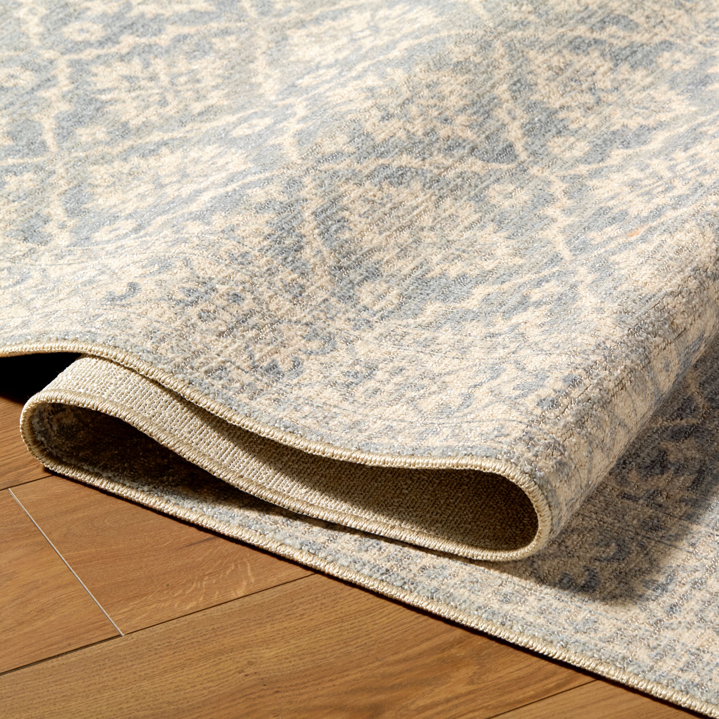 Aram Blue Indoor 7'9" x 10' Machine Woven Rug - Image 5