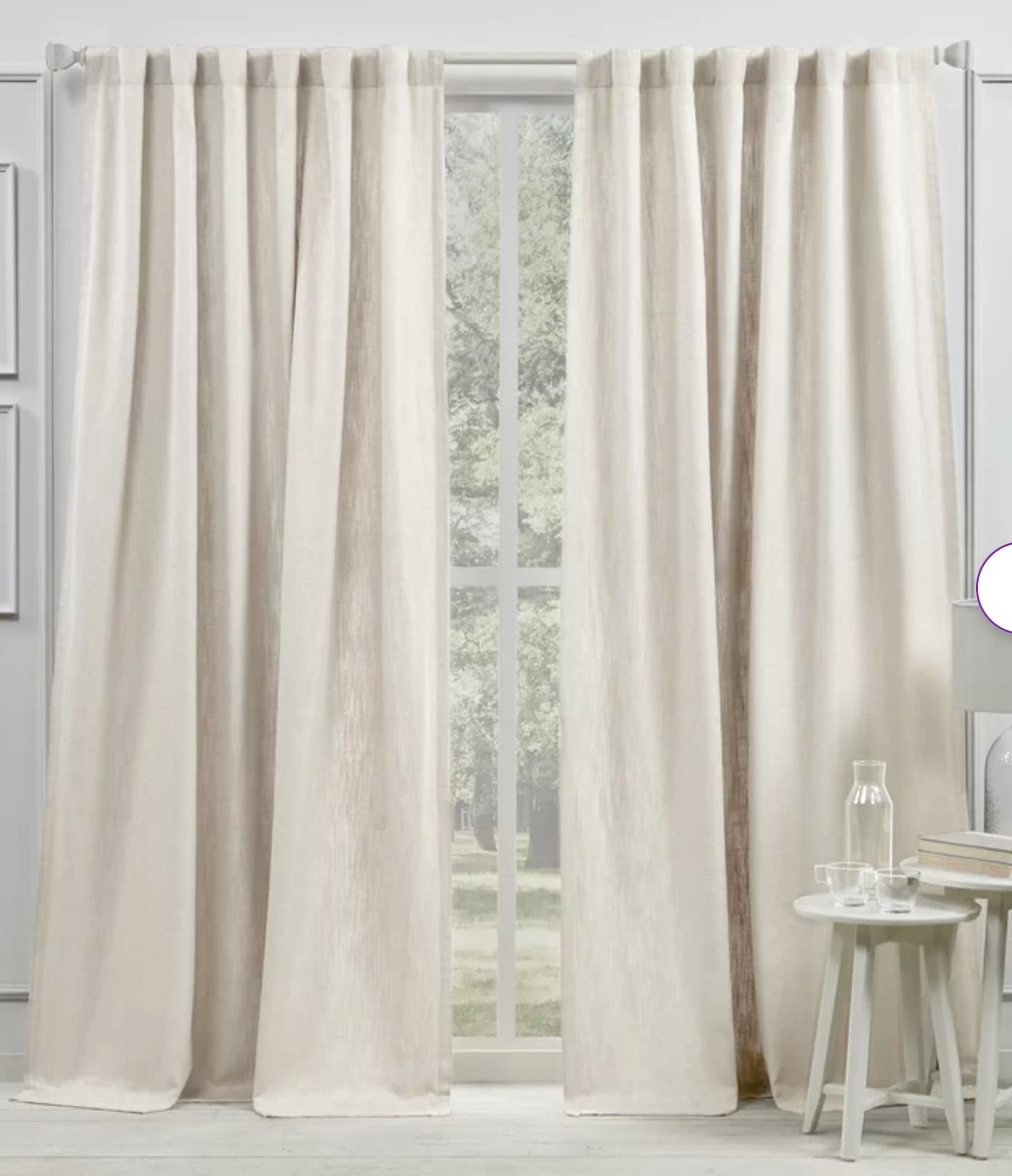 Lauren Ralph Lauren Vienna Light Filtering with Lining Back Tab/Rod Pocket Curtain Panel - Image 0