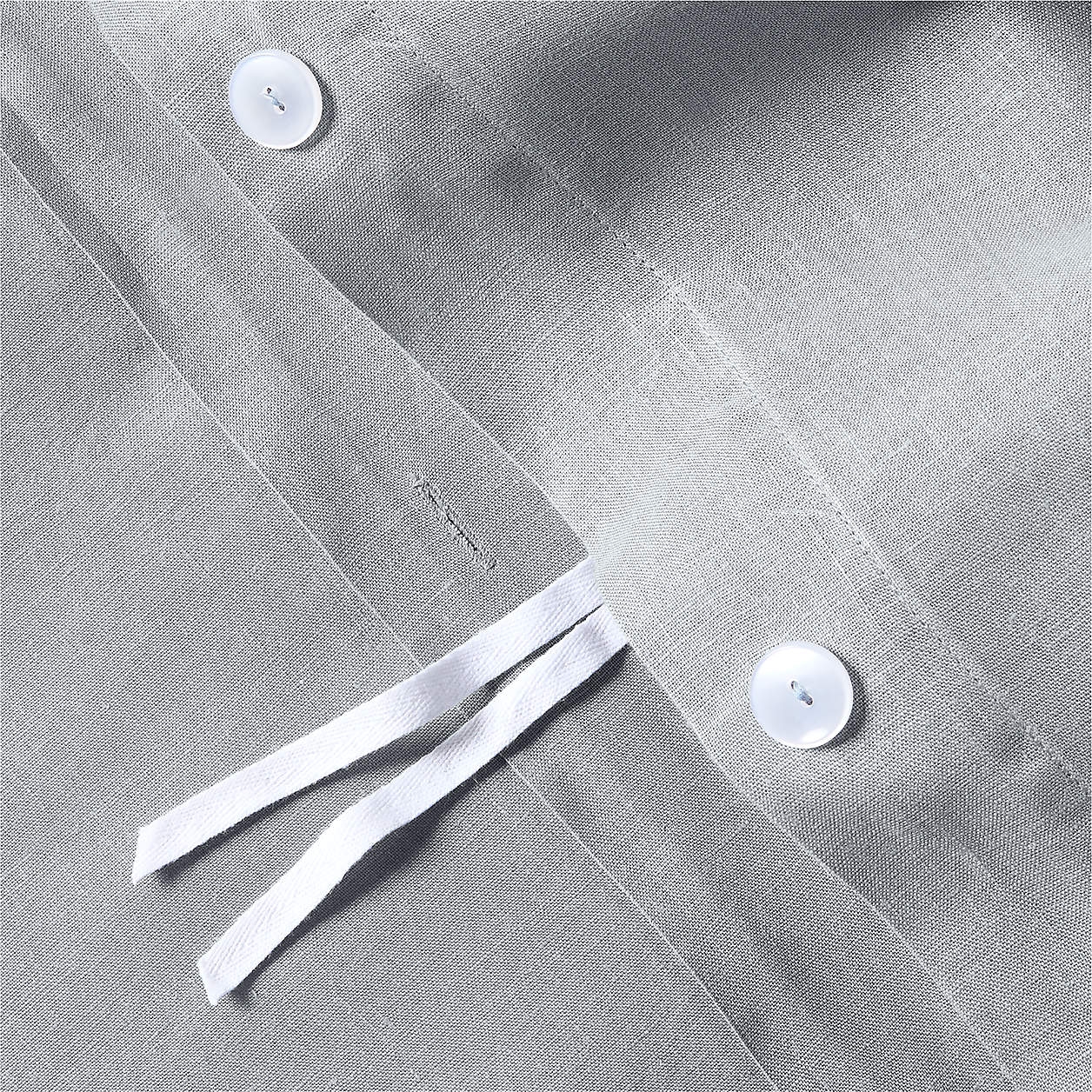 New Natural Hemp Smoke Blue King Duvet Cover - Image 1