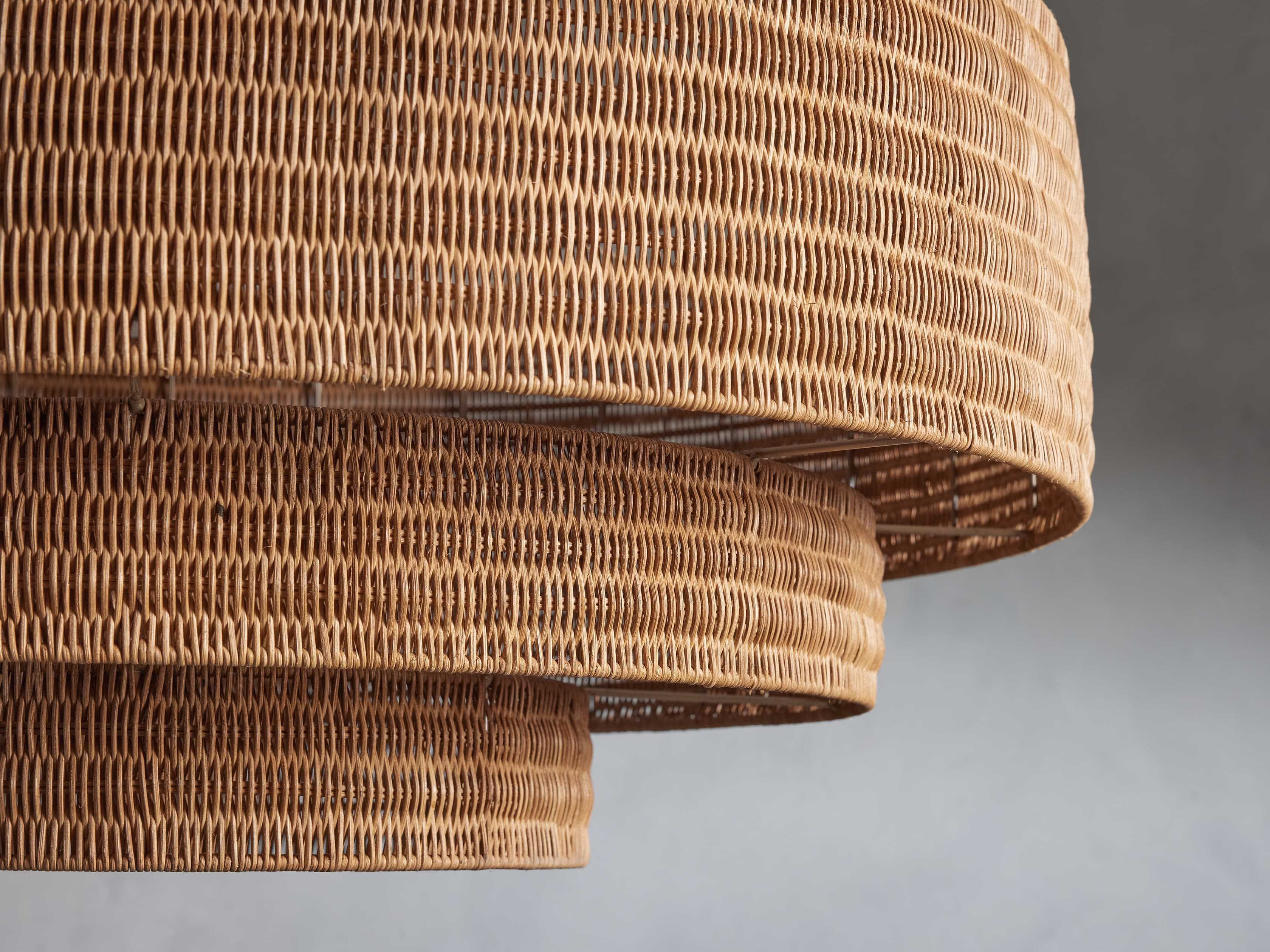 Paloma Chandelier in Rattan 40" Natural   - Image 3