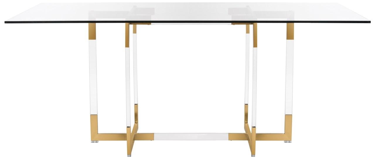 Julina Acrylic Dining Table - Brass - Arlo Home - Image 0