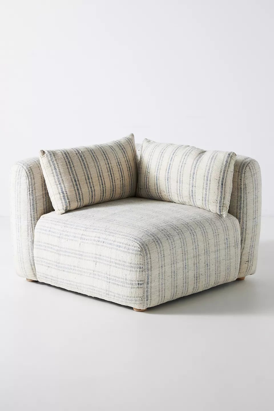 Boro Stripe Kori Modular, Armless Chair + Corner Chair + Armless Sofa - Image 12