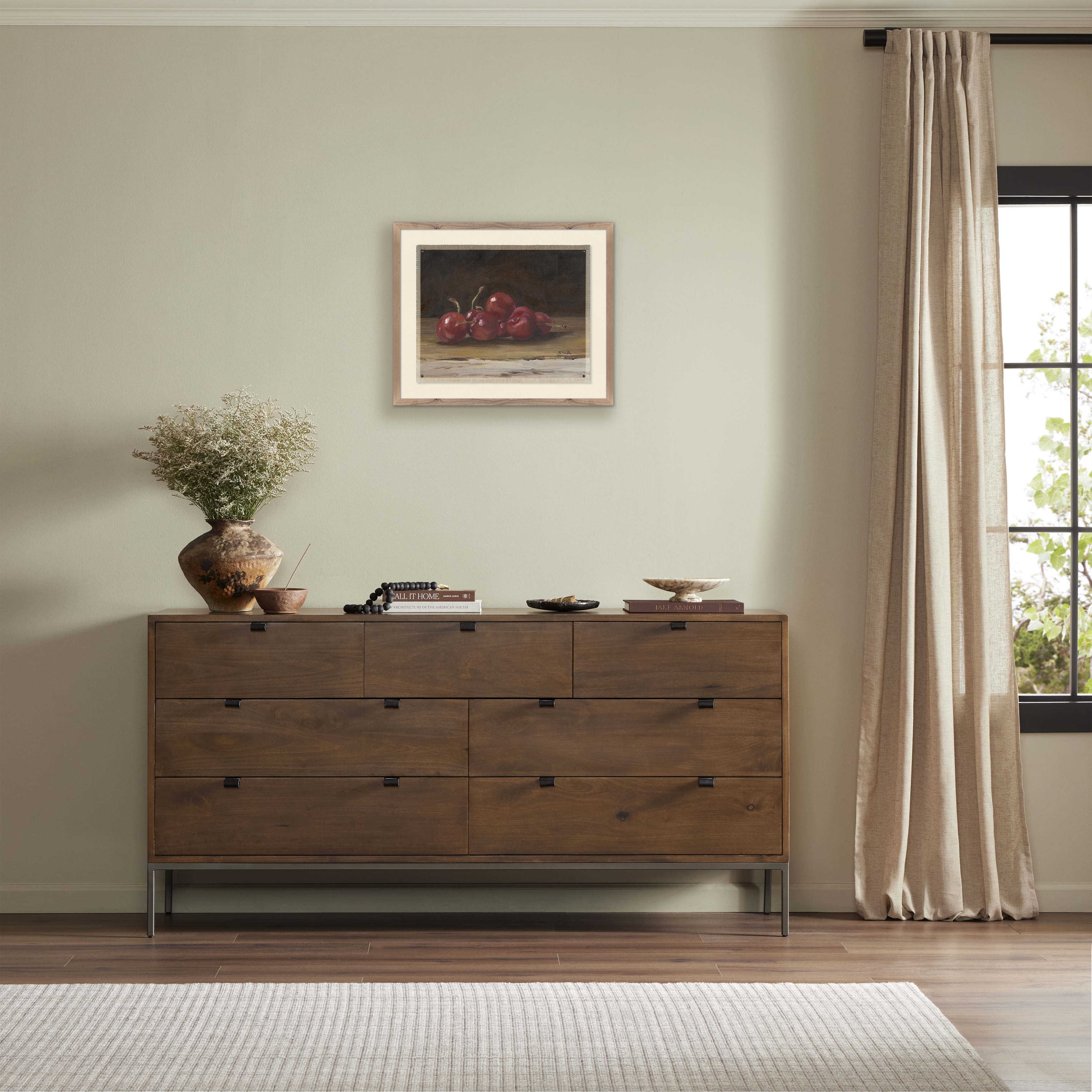 Cherries I by Shaina Page - 24" x 20" - Image 1