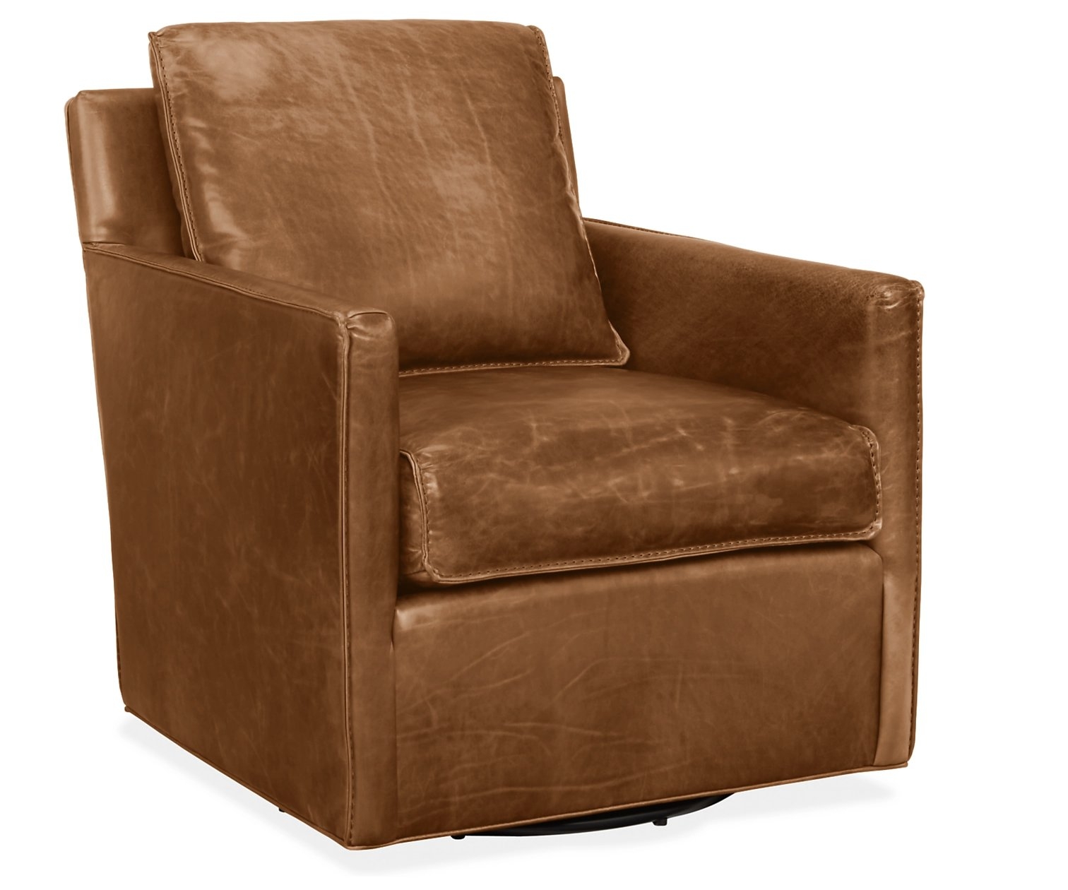 Vento cognac Bram Leather Swivel Chair - Image 0