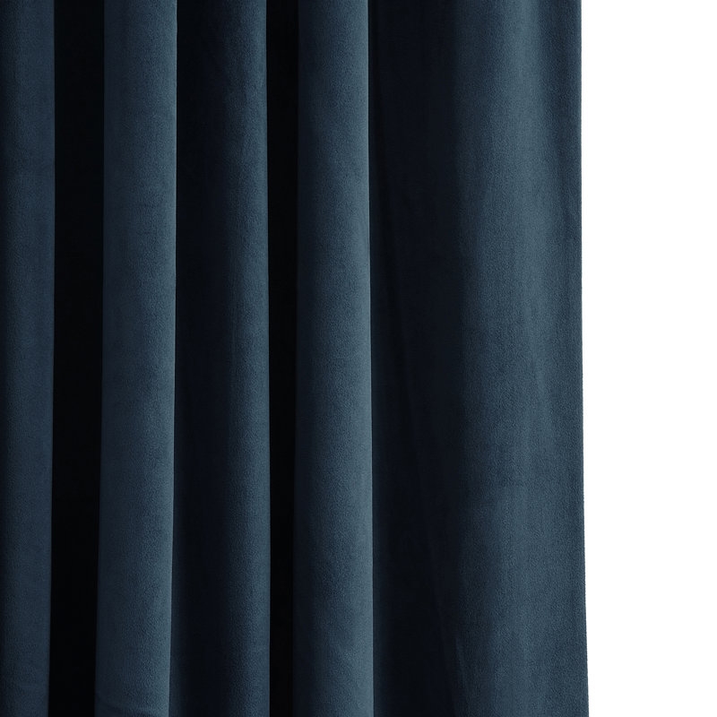 Olivia Signature Thermal Lined 100% Blackout Velvet Curtains for Bedroom & Living Room Curtains Single Panel Window Curtains - Image 5