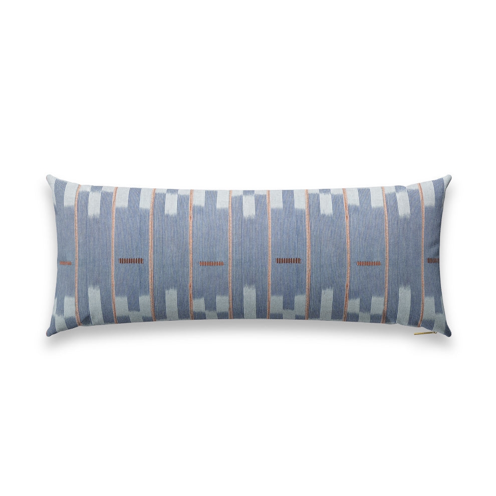 Chambray Lattice Baule Pillow - Image 0