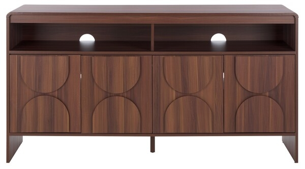 Arsenio 4 Door 2 Shelf Sideboard - Walnut - Image 2