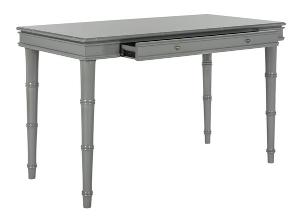 Noely Modern Coastal Writing Desk - Grey - Safavieh - Image 2