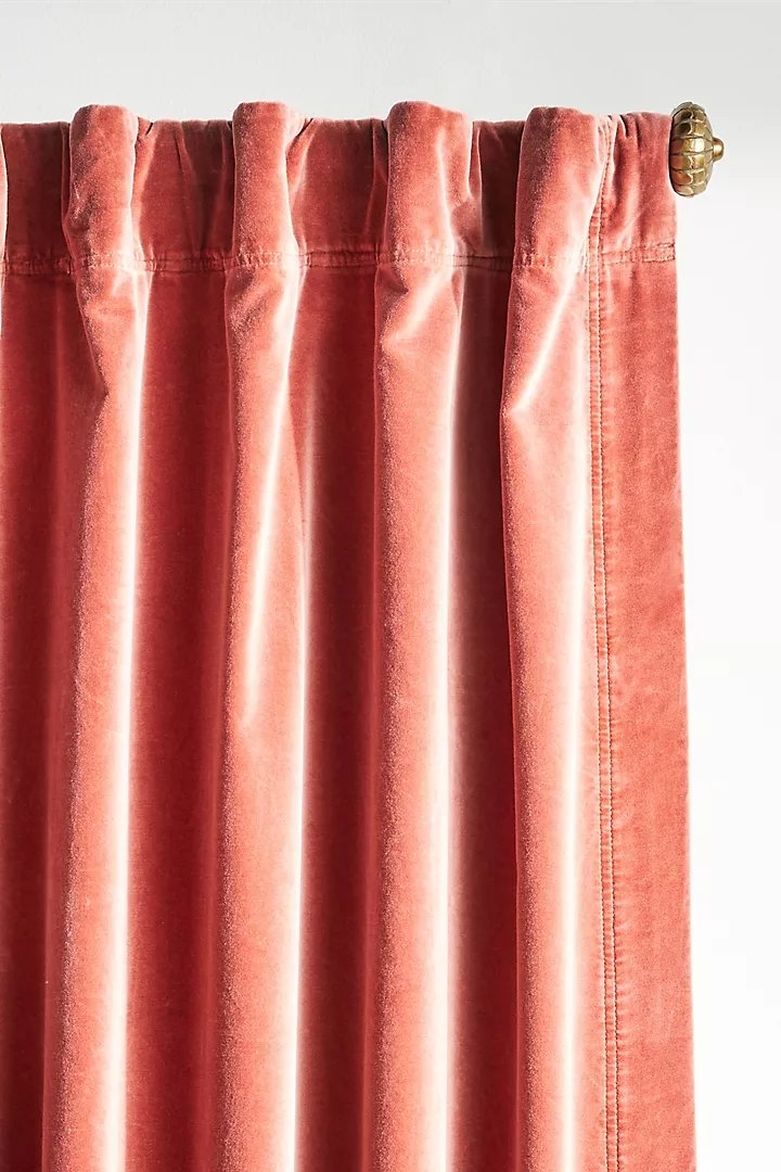 Trova Washed Velvet Curtain - Image 1