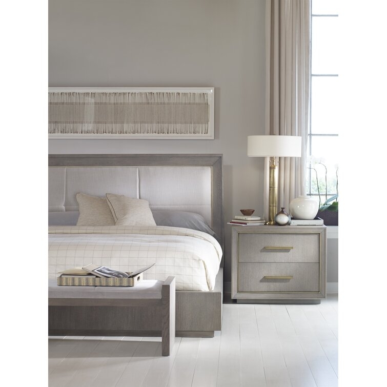Century Monarch Kendall 2 - Drawer Nightstand in Gray - Image 1