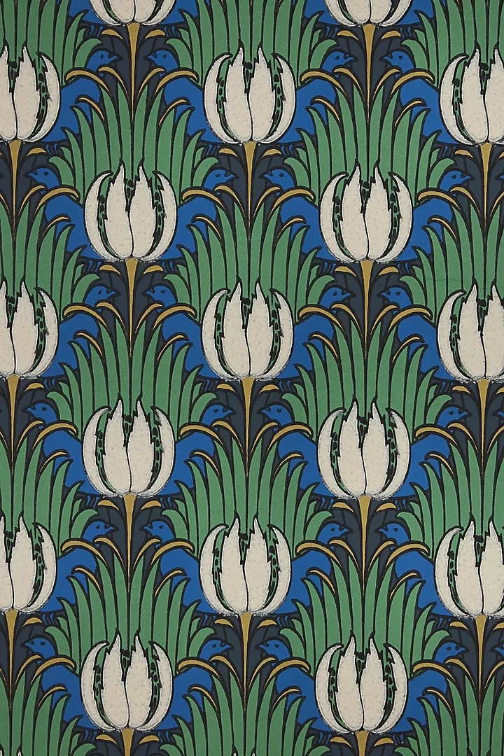 Tulip & Bird Floral Wallpaper - Image 2