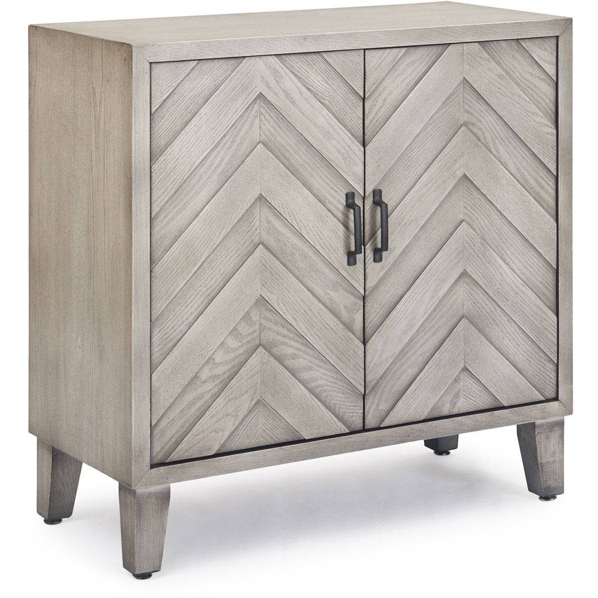Finch Friedman Errol Bar Cabinet with Wine Storage, Gray - Image 1
