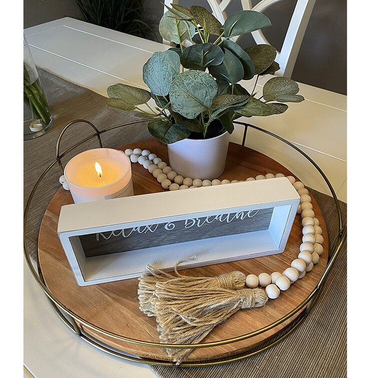 Cinda Rural Wooden Beads Rope Ornament Pendant - Image 1