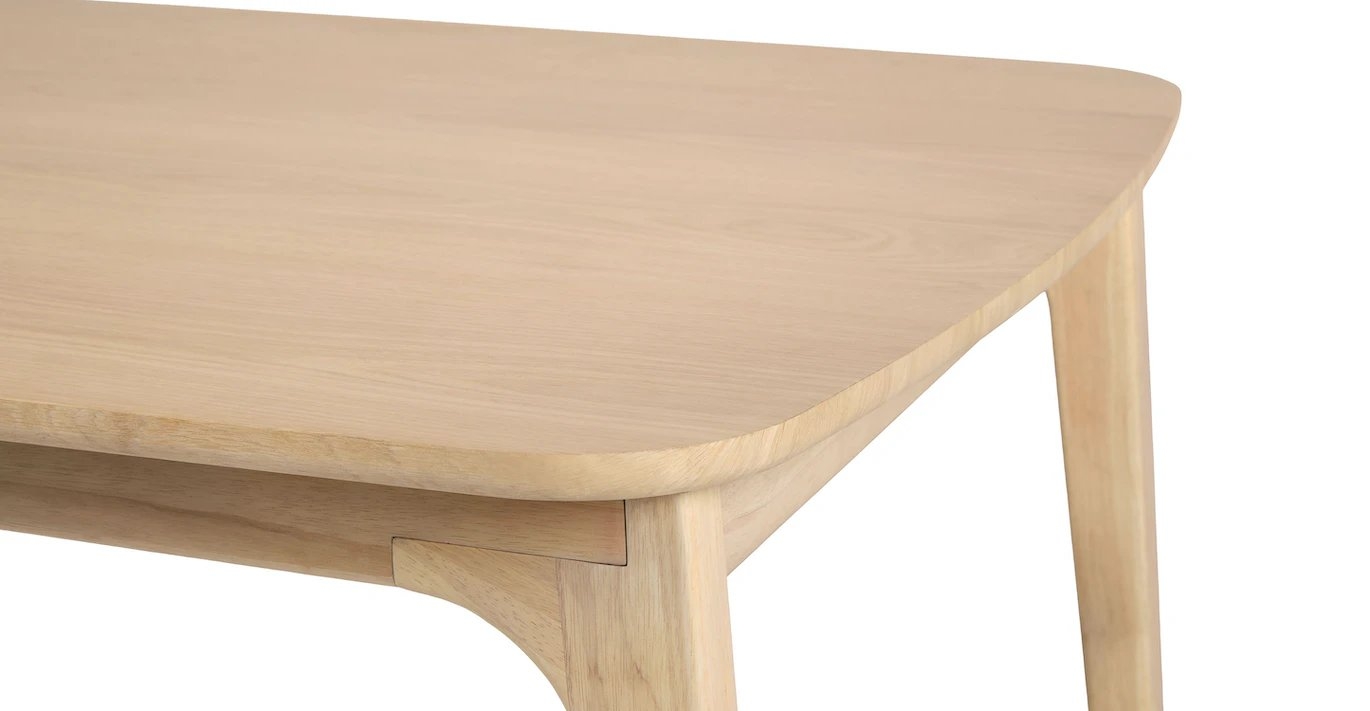 Plumas White Oak Dining Table for 10, Extendable - Image 7
