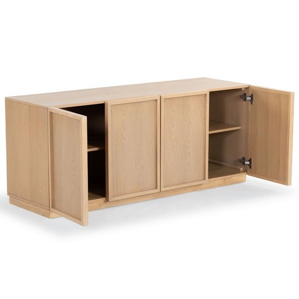 Zeus 4 Door Wood Media Stand - Image 10