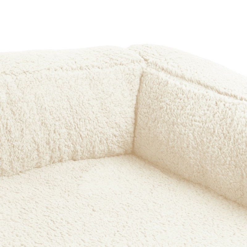 Tucker Murphy Pet™ Sherpa Couch 3-Sides Bumper Style Dog Bed - Image 2