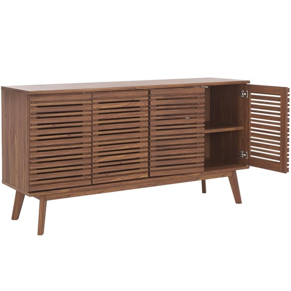 Atlantes 4 Door 4 Shelf Media Stand - Walnut - Image 3