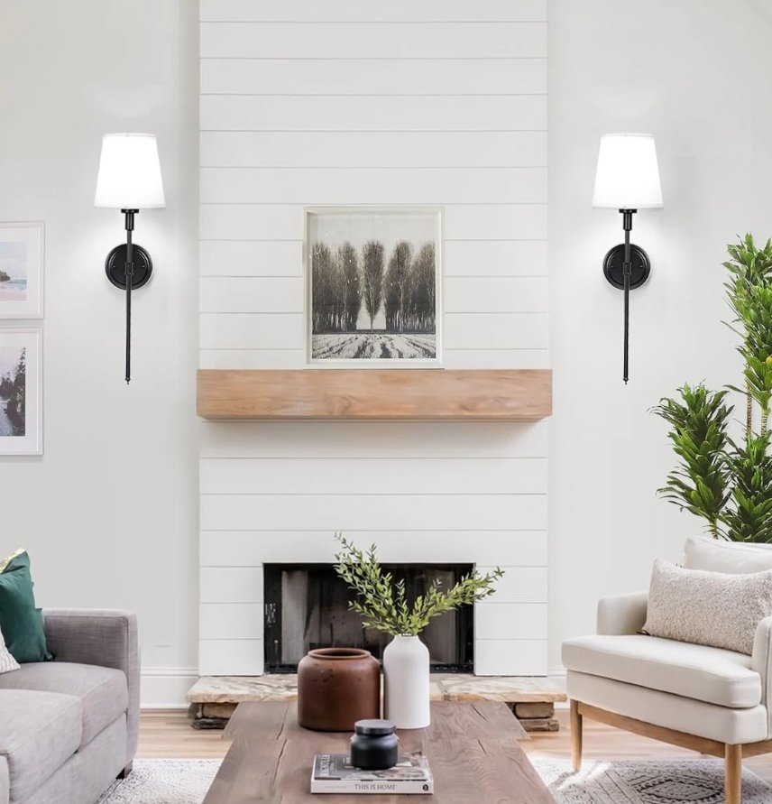 Battery Operated Wall Sconce Set of Two, Wall Sconces with Dimmable and Adjustable Bulb - Image 4