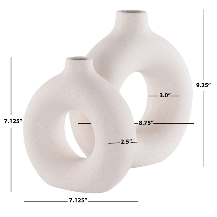 Aionna Ceramic Table Vase (Set of 2) - Image 2