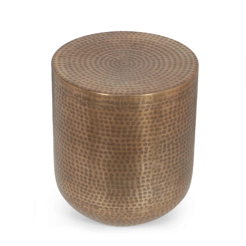 Tignall 17.5'' Tall Drum End Table - Image 1
