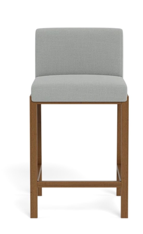 Callen Wood Framed Upholstered Stool - Image 0