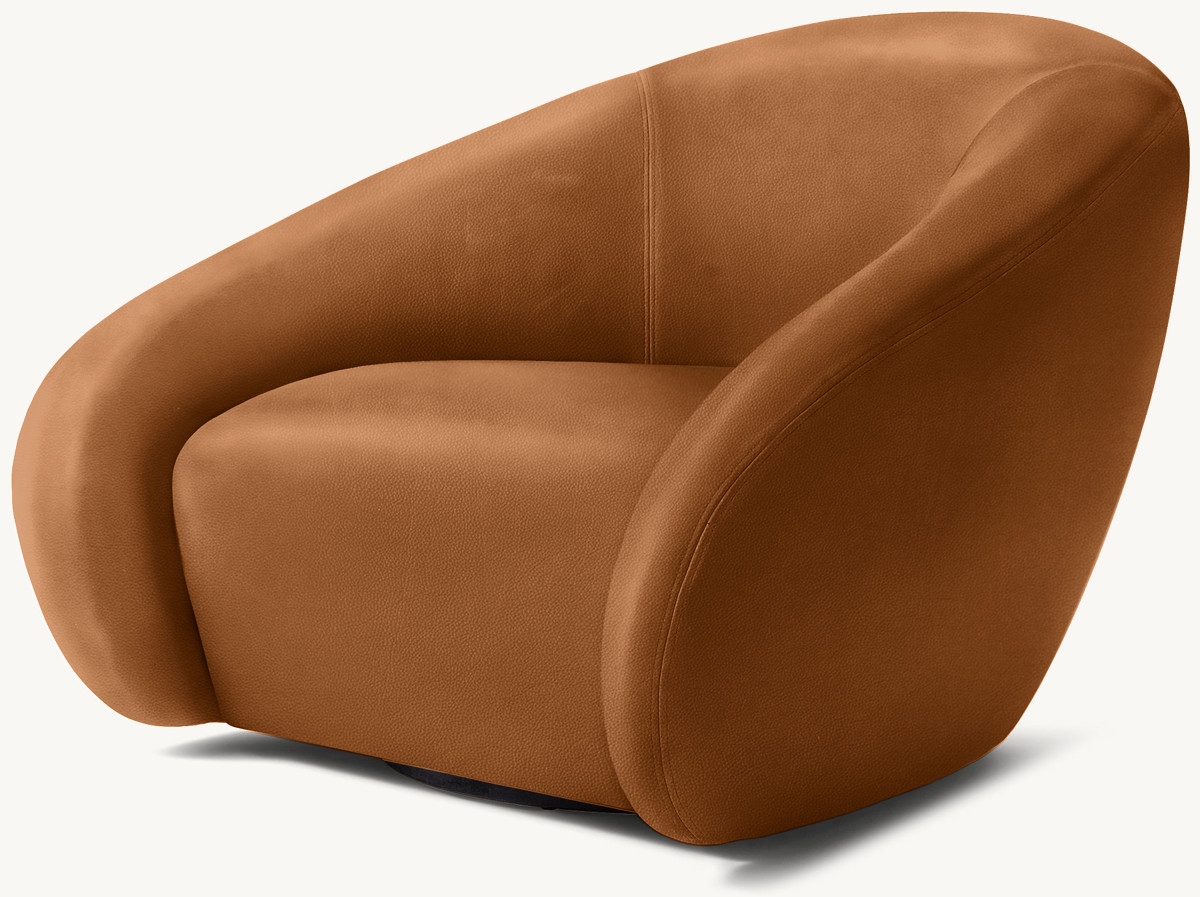 Reyna Leather Swivel Chair - Image 0