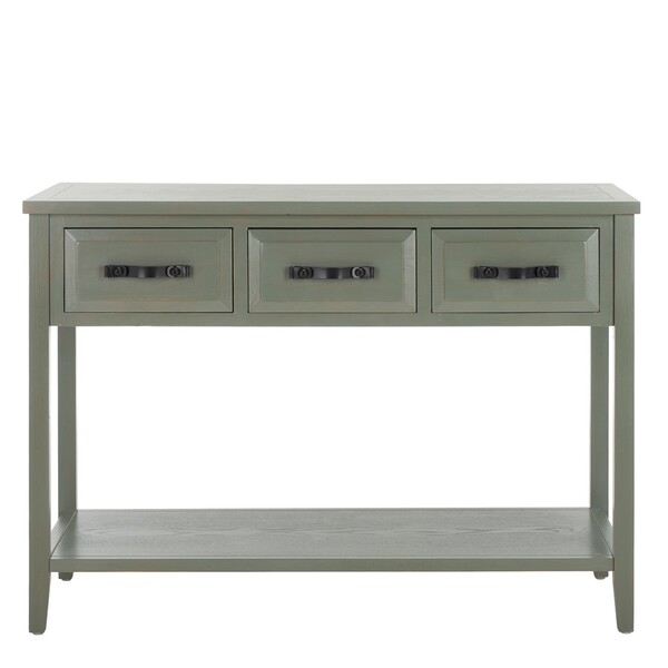 Aiden 3 Drawer Console Table - French Grey - Safavieh - Image 0