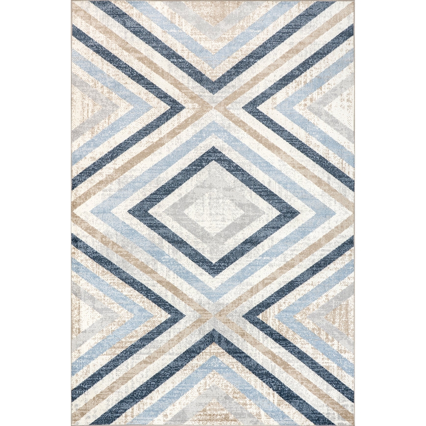 Akari Transitional Diamond Machine Washable Area Rug - Image 0