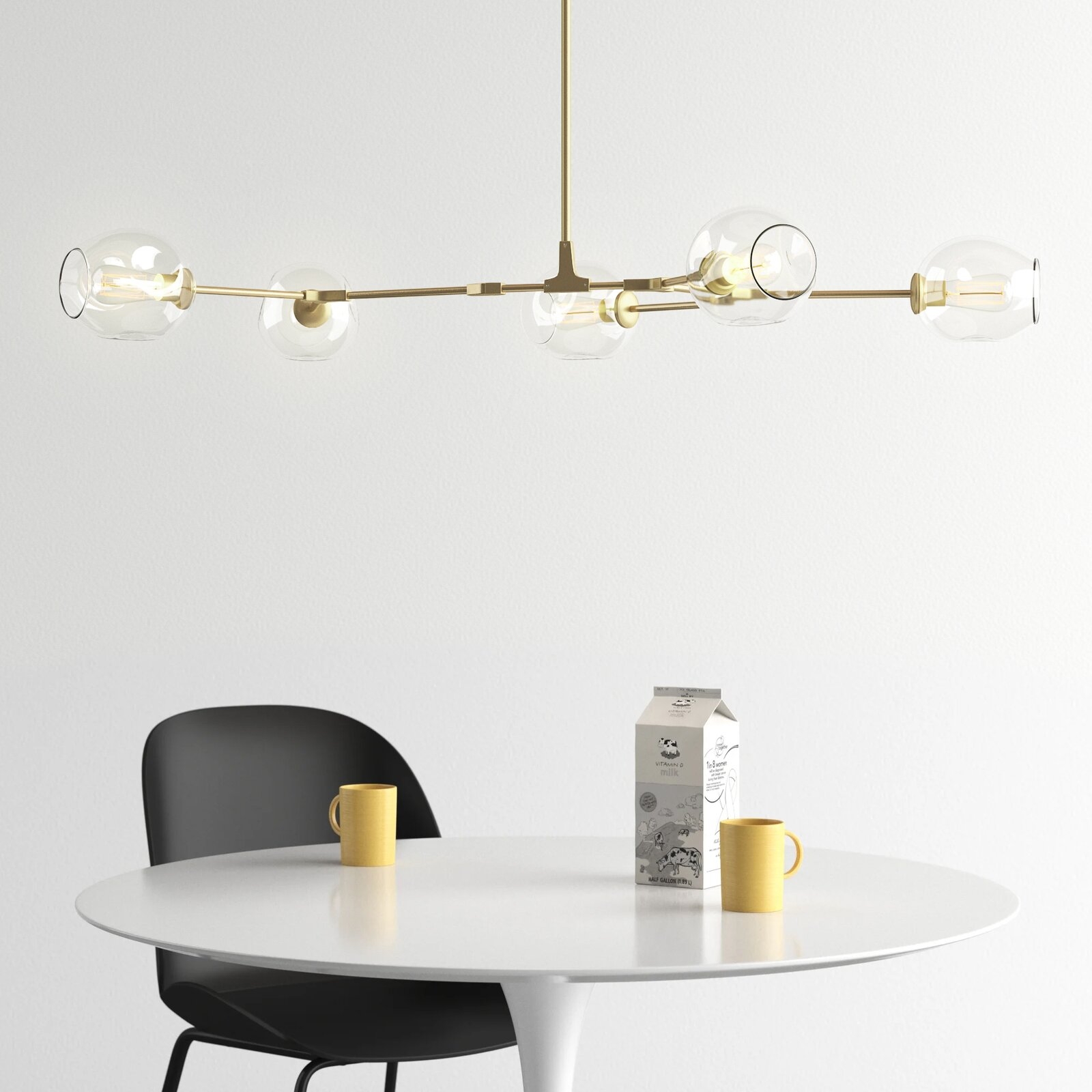 Gaia 5 - Light Sputnik Modern Linear Chandelier - Image 1