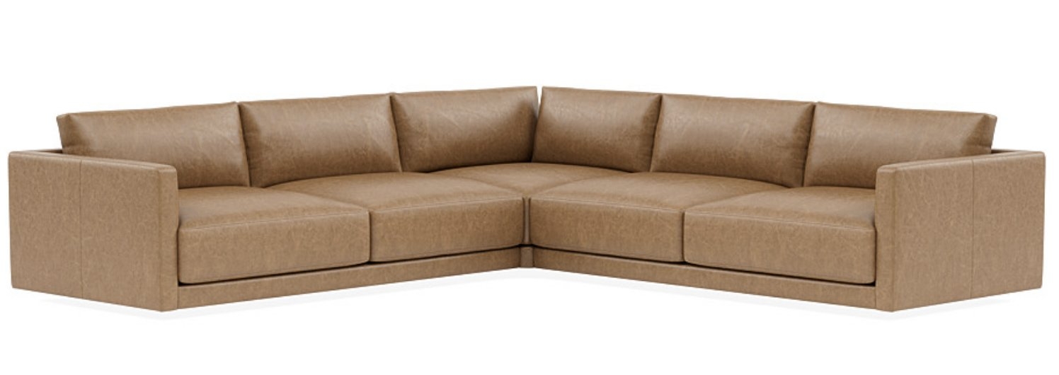 Lukas Corner Sectional with Cognac Leather - Image 0