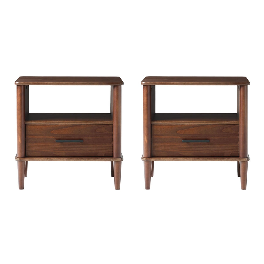 Contour & Co. Spindle Transitional 1-Drawer Nightstand - Image 1