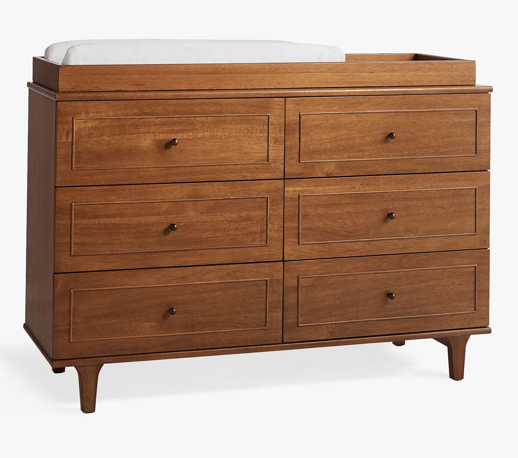 Dawson Extra-Wide Nursery Dresser & Topper Set, Acorn, In-Home Delivery - Image 0